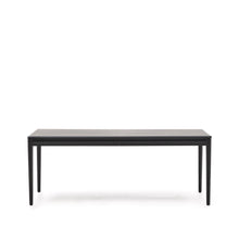 Load image into Gallery viewer, Lenon extending table in black oak veneer and solid oak 200(280)x90cm FSC Mix Credit