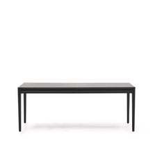 Load image into Gallery viewer, Lenon extending table in black oak veneer and solid oak 200(280)x90cm FSC Mix Credit - image 2