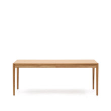 Load image into Gallery viewer, Lenon extendable table in natural FSC Mix Credit solid oak wood and veneer 200(280)x90 - image 2
