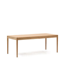 Load image into Gallery viewer, Lenon extendable table in natural FSC Mix Credit solid oak wood and veneer 200(280)x90 - image 3