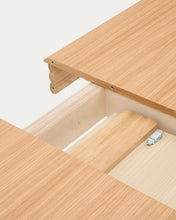 Load image into Gallery viewer, Lenon extendable table in natural FSC Mix Credit solid oak wood and veneer 200(280)x90 - image 16