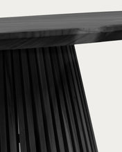 Load image into Gallery viewer, Jeanette round solid white cedar wood table in black, Ø 90 cm - image 5