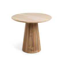 Load image into Gallery viewer, Jeanette round solid teak wood table, Ø 90 cm