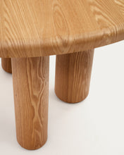 Load image into Gallery viewer, Mailen round table in ash wood veneer with natural finish, Ø 120 cm - image 5