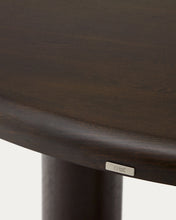 Load image into Gallery viewer, Mailen round table in ash wood veneer with dark finish, Ø 120 cm - image 6