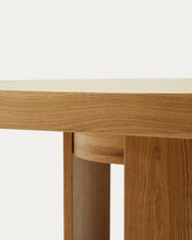 Load image into Gallery viewer, Artis extendable round table in solid wood and oak veneer, 120 (170) cm x 80 cm FSC 100% - image 13
