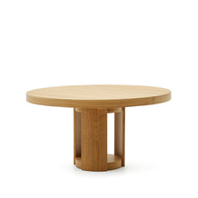 Load image into Gallery viewer, Artis extendable round table in solid oak wood and veneer, 150 (200) cm x 80 cm FSC 100% - image 2
