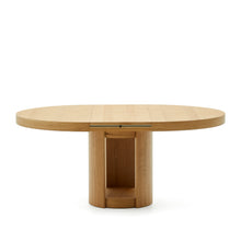 Load image into Gallery viewer, Artis extendable round table in solid oak wood and veneer, 150 (200) cm x 80 cm FSC 100% - image 8