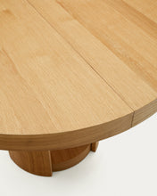 Load image into Gallery viewer, Artis extendable round table in solid oak wood and veneer, 150 (200) cm x 80 cm FSC 100% - image 11