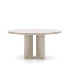 Load image into Gallery viewer, Nealy round table in lacquered MDF in an ecru finish, Ø 150 cm - image 2