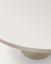 Load image into Gallery viewer, Nealy round table in lacquered MDF in an ecru finish, Ø 150 cm - image 8