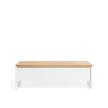 Load image into Gallery viewer, Abilen oak wood with white lacquer lift-up coffee table 110 x 60 cm FSC 100%