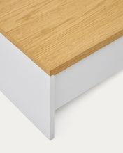 Load image into Gallery viewer, Abilen oak wood with white lacquer lift-up coffee table 110 x 60 cm FSC 100% - image 5