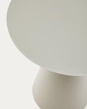 Load image into Gallery viewer, Wilshire tempered glass and metal side table with a matte grey finish, Ø 50 cm - image 4
