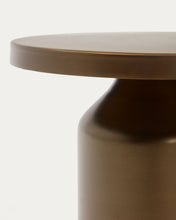 Load image into Gallery viewer, Malya metal round side table in brushed copper, Ø 40.5 cm - image 5