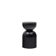 Load image into Gallery viewer, Rachell metal side table with glossy black painted finish Ø 30 cm