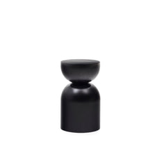 Load image into Gallery viewer, Rachell metal side table with glossy black painted finish Ø 30 cm - image 2