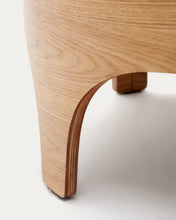 Load image into Gallery viewer, Octavia bedside table in ash plywood FSC Mix Credit Ø 55 cm - image 8