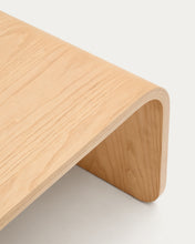 Load image into Gallery viewer, Olaria terracotta coffee table with an oak veneer in a natural finish, 110 x 60 cm - image 8