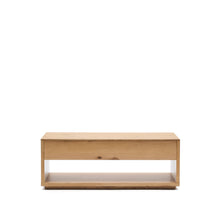 Load image into Gallery viewer, Alguema raisable coffee table in oak veneer with natural finish 120 x 60 cm