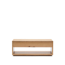 Load image into Gallery viewer, Alguema raisable coffee table in oak veneer with natural finish 120 x 60 cm - image 2