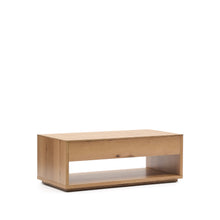Load image into Gallery viewer, Alguema raisable coffee table in oak veneer with natural finish 120 x 60 cm - image 3