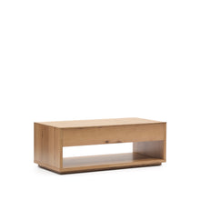 Load image into Gallery viewer, Alguema raisable coffee table in oak veneer with natural finish 120 x 60 cm - image 4