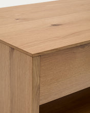 Load image into Gallery viewer, Alguema raisable coffee table in oak veneer with natural finish 120 x 60 cm - image 11