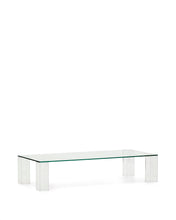 Load image into Gallery viewer, Adularia transparent, tempered-glass coffee table, 140 x 60 cm - image 2