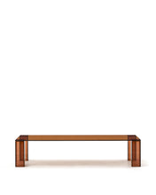 Load image into Gallery viewer, Adularia brown, tempered-glass coffee table, 140 x 60 cm