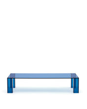 Load image into Gallery viewer, Adularia blue, tempered-glass coffee table, 140 x 60 cm