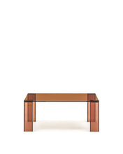 Load image into Gallery viewer, Adularia brown, tempered-glass side table, 85 x 85 cm