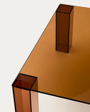 Load image into Gallery viewer, Adularia brown, tempered-glass side table, 85 x 85 cm - image 9