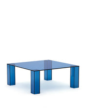 Load image into Gallery viewer, Adularia blue, tempered-glass side table, 85 x 85 cm - image 2