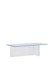 Load image into Gallery viewer, Zaren transparent tempered-glass coffee table, 120 x 60 cm
