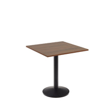 Load image into Gallery viewer, Esilda table in walnut finish melamine with metal leg in a painted black finish, 70 x 70 x 70 cm - image 2