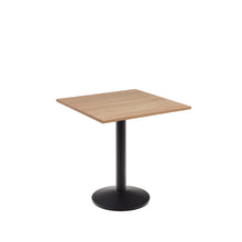 Load image into Gallery viewer, Esilda table in natural finish melamine with metal leg in a painted black finish, 70x70x70 cm - image 2