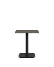 Load image into Gallery viewer, Dina outdoor table in black with metal legal in a painted white finish, 68 x 68 x 70 cm - image 2