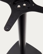 Load image into Gallery viewer, Saura Bar Table in black painted metal with a white terrazzo top, 70 x 70 x 70 cm - image 6
