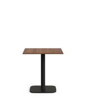 Load image into Gallery viewer, Dina table in walnut finish melamine with metal leg in a painted black finish, 70 x 70 x 70 cm - image 2