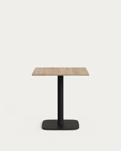 Load image into Gallery viewer, Dina table in natural finish melamine with metal leg in a painted black finish, 70 x 70 x 70 cm