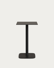 Load image into Gallery viewer, Dina high outdoor table in black with metal leg in a painted black finish, 60 x 60 x 96 cm