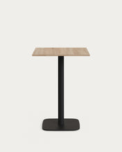 Load image into Gallery viewer, Dina high table in natural finish melamine with metal leg in a painted black finish, 60x60x96 cm