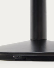 Load image into Gallery viewer, Esilda table in natural finish melamine with metal leg in a painted black finish, 90x90x70 cm - image 3