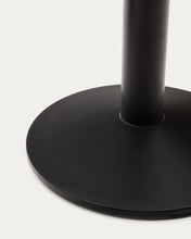 Load image into Gallery viewer, Esilda high table in natural finish melamine with metal leg in a painted black finish, 60x60x96cm - image 4