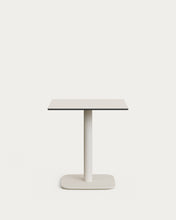 Load image into Gallery viewer, Dina outdoor table in white with metal leg in a painted white finish, 68 x 68 x 70 cm