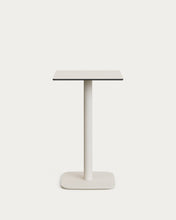 Load image into Gallery viewer, Dina high outdoor table in white with metal leg in a painted white finish, 60x60x96 cm