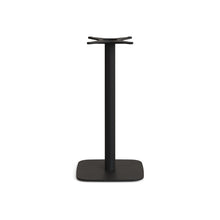 Load image into Gallery viewer, Saura square high bar table black steel frame natural finish acacia top 96x70x70cm FSC100% - image 3