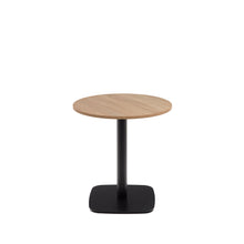 Load image into Gallery viewer, Dina round table in natural finish melamine with metal leg in a painted black finish, Ø68x70cm - image 2