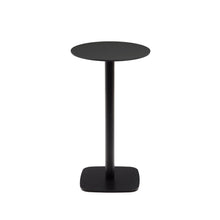 Load image into Gallery viewer, Dina high round outdoor table in black with metal leg in a painted black finish, Ø 60x96 cm - image 2